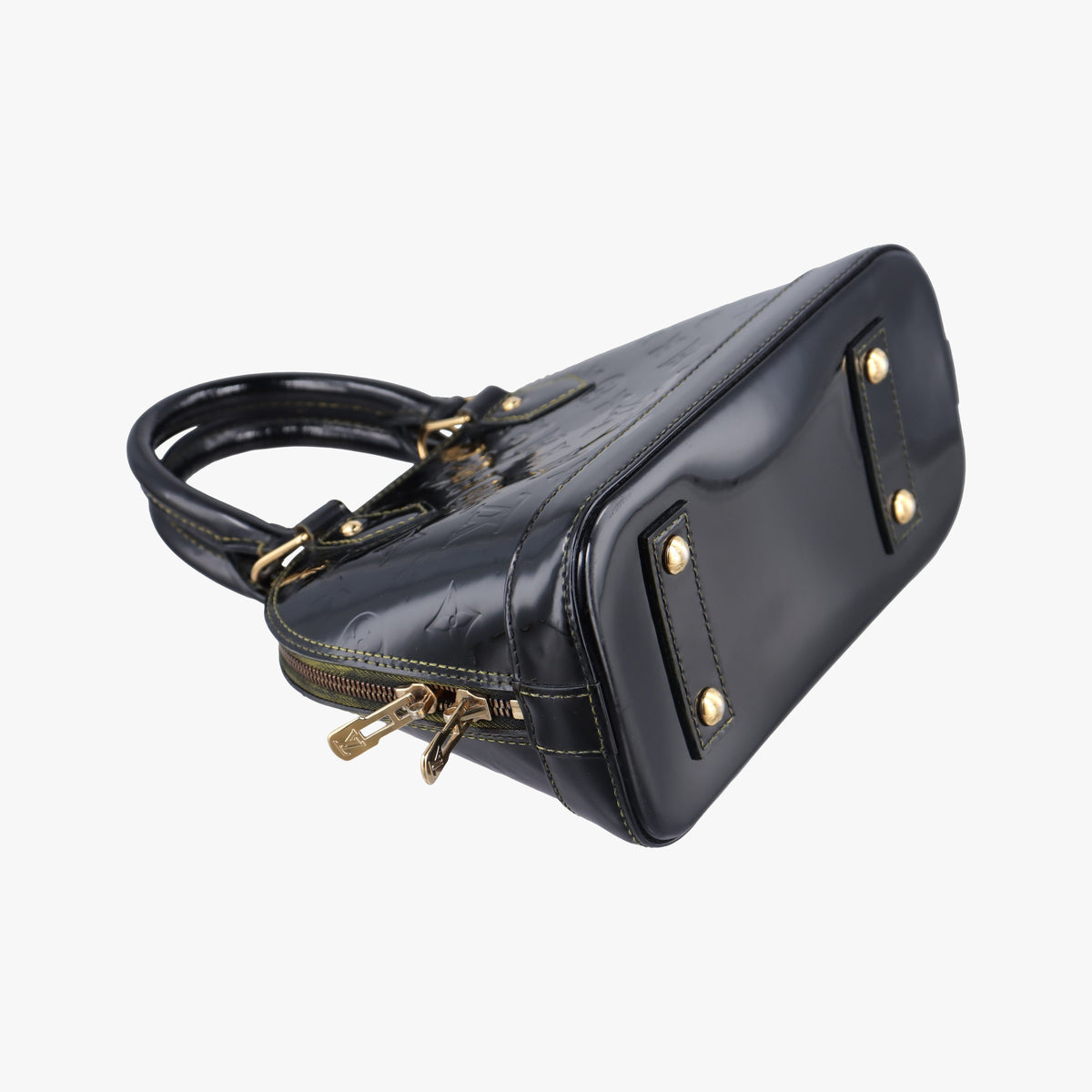 Pre-owned Louis Vuitton Alma BB Black Vernis  handbag | stylenewstar