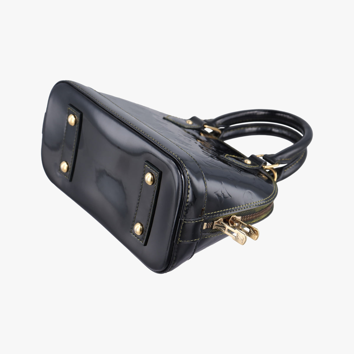 Pre-owned Louis Vuitton Alma BB Black Vernis  handbag | stylenewstar