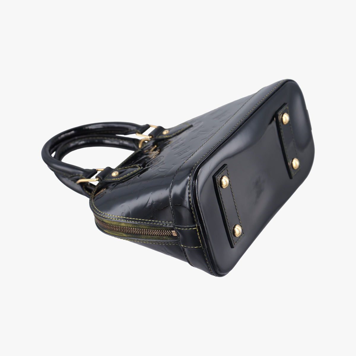 Pre-owned Louis Vuitton Alma BB Black Vernis  handbag | stylenewstar