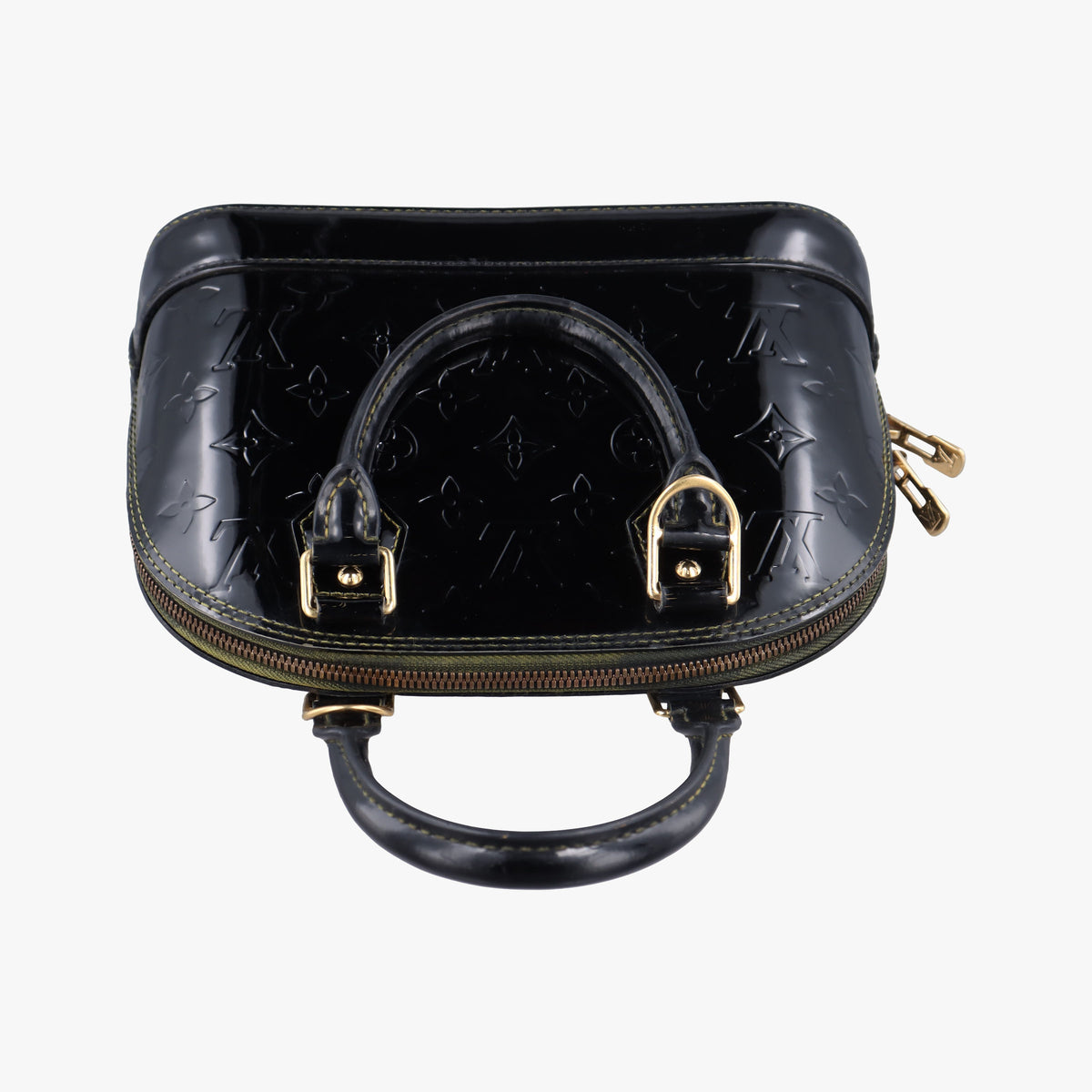 Pre-owned Louis Vuitton Alma BB Black Vernis  handbag | stylenewstar
