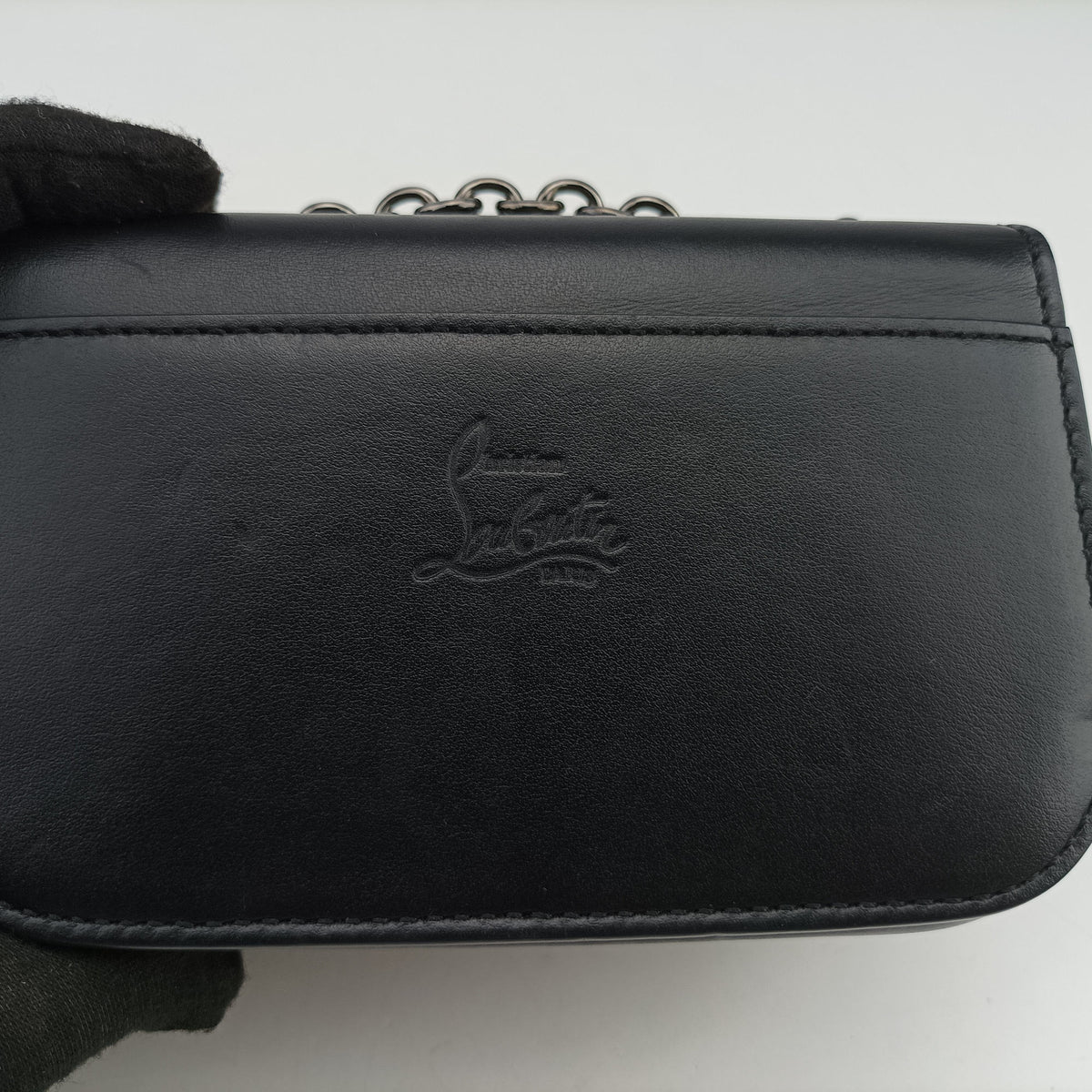 Vintage Christian Louboutin Night Tudor Spikes Small Sweet Charity Black Leather  shoulderbag | stylenewstar