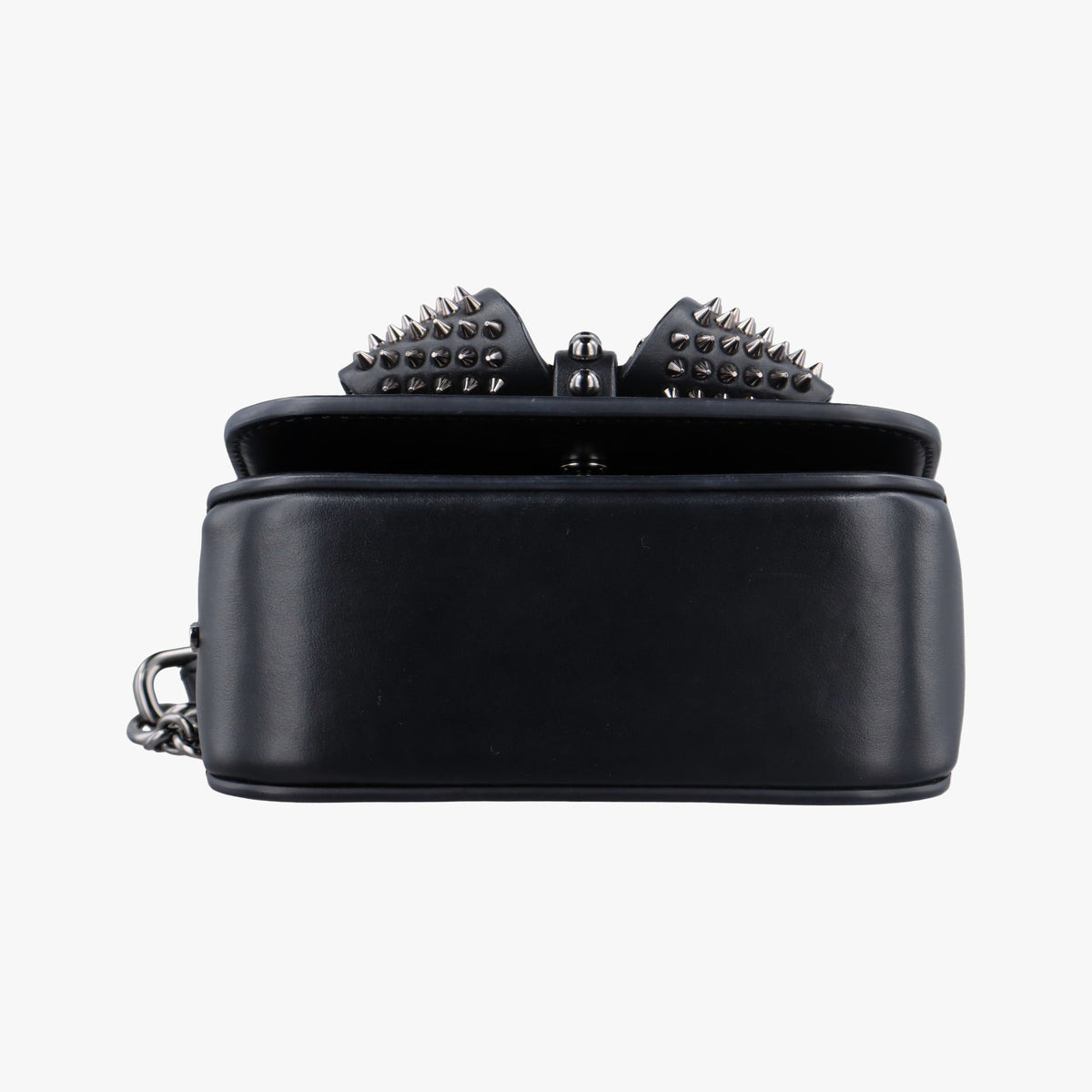 Vintage Christian Louboutin Night Tudor Spikes Small Sweet Charity Black Leather  shoulderbag | stylenewstar