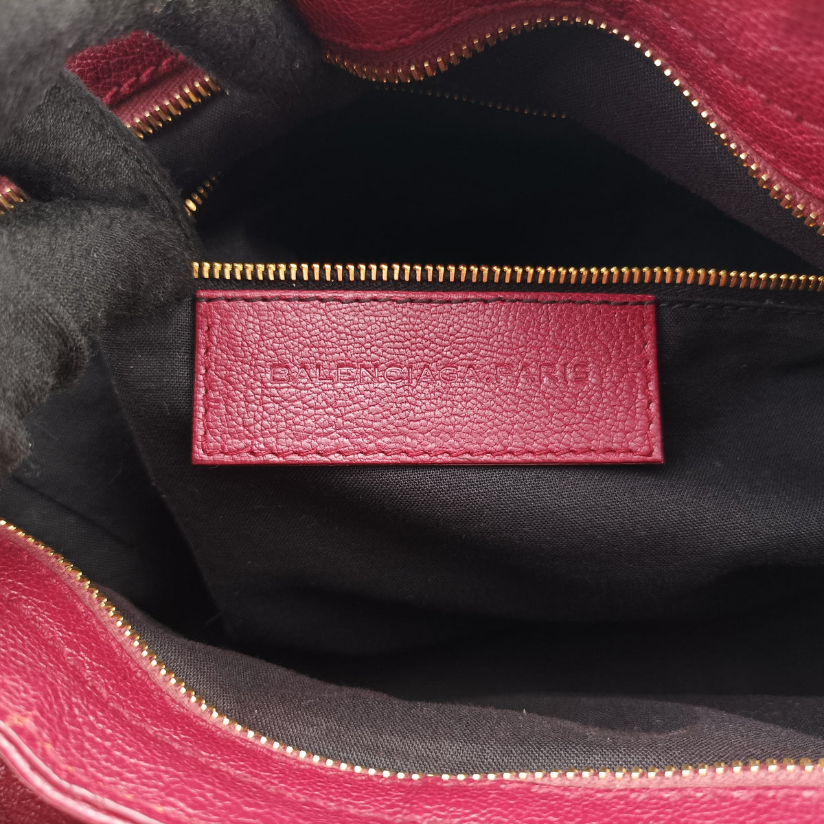 Pre-owned Balenciaga The First Burgundy lambskin  shoulderbag | stylenewstar