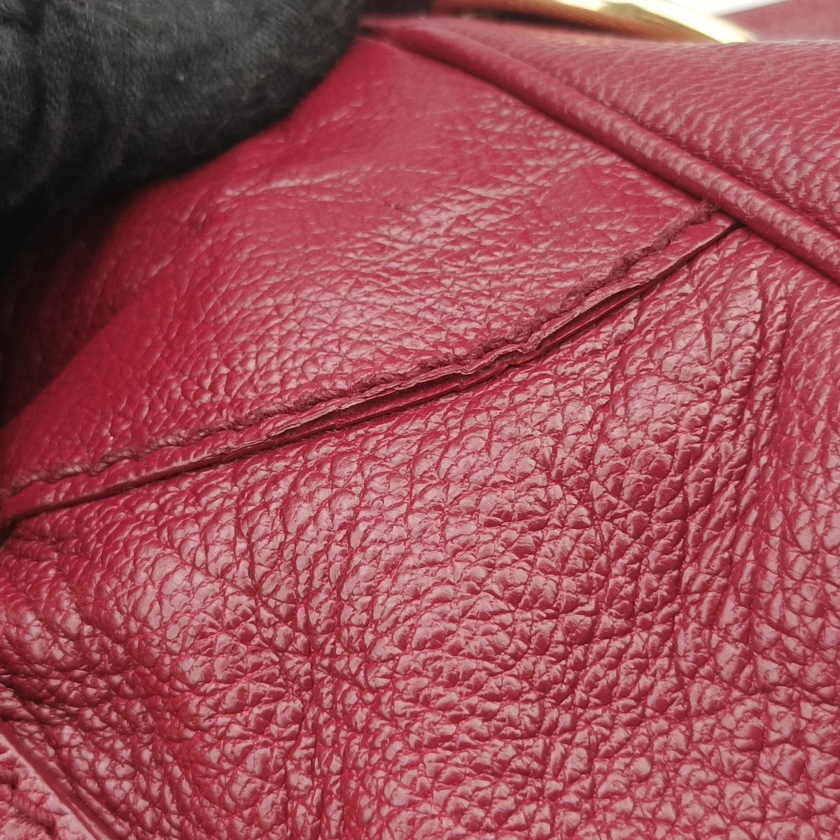 Pre-owned Balenciaga The First Burgundy lambskin  shoulderbag | stylenewstar