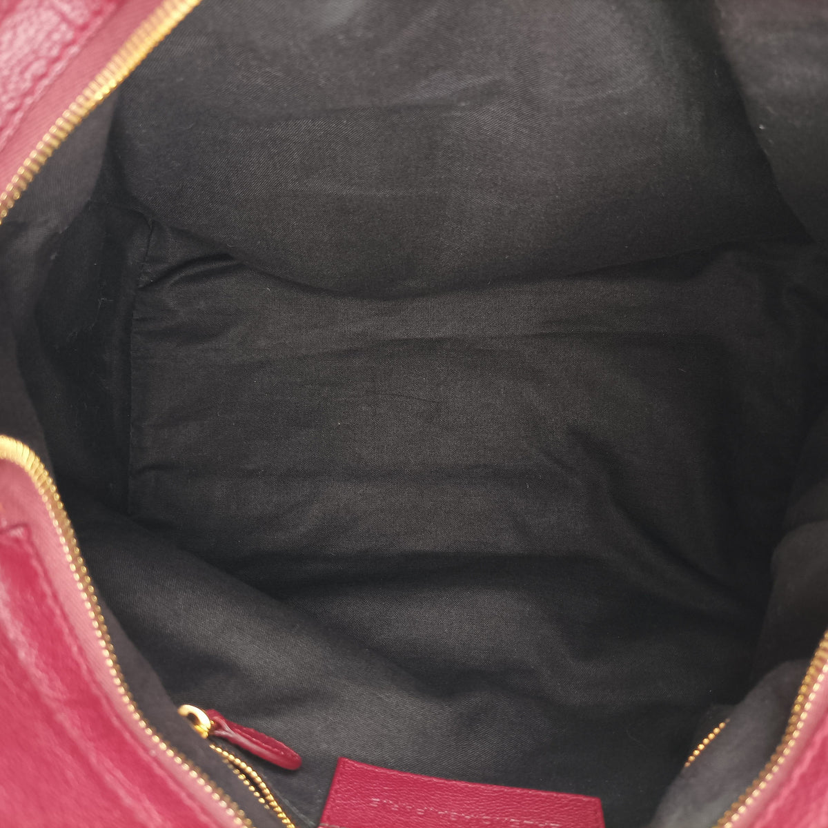 Pre-owned Balenciaga The First Burgundy lambskin  shoulderbag | stylenewstar
