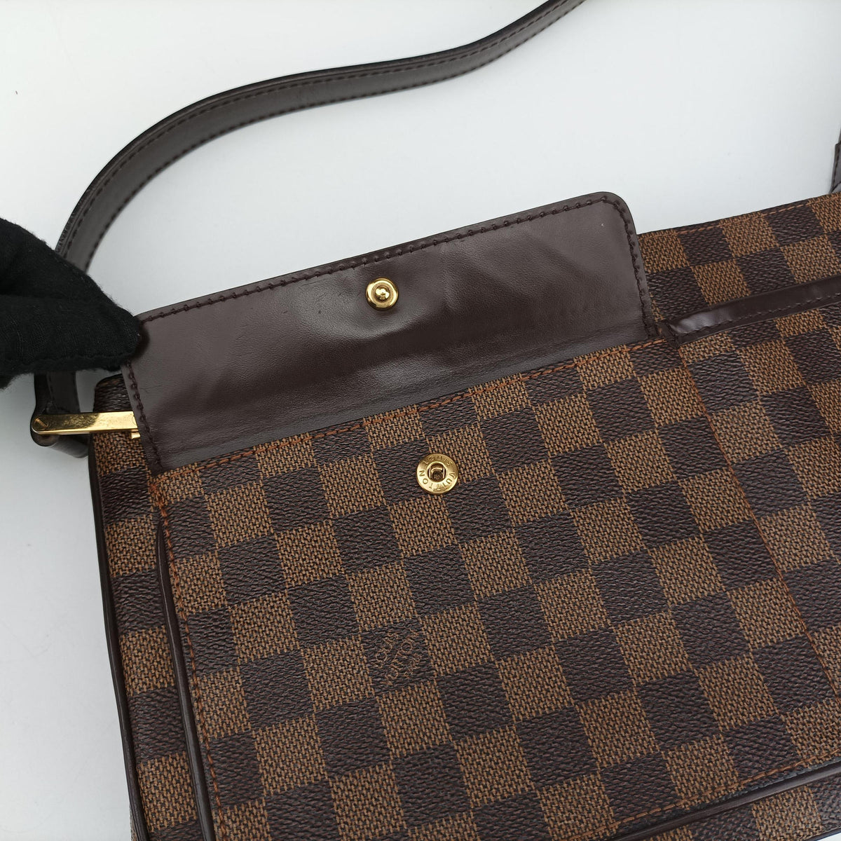 Pre-owned Louis Vuitton Aubagne EBENE Damier Canvas N51129 shoulderbag | stylenewstar