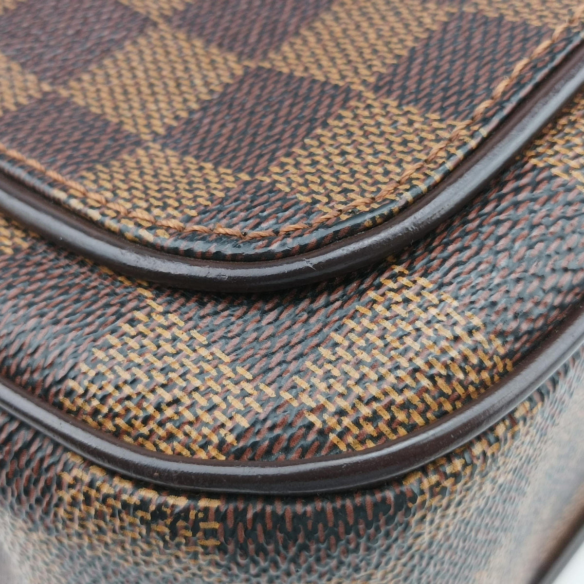 Pre-owned Louis Vuitton Aubagne EBENE Damier Canvas N51129 shoulderbag | stylenewstar