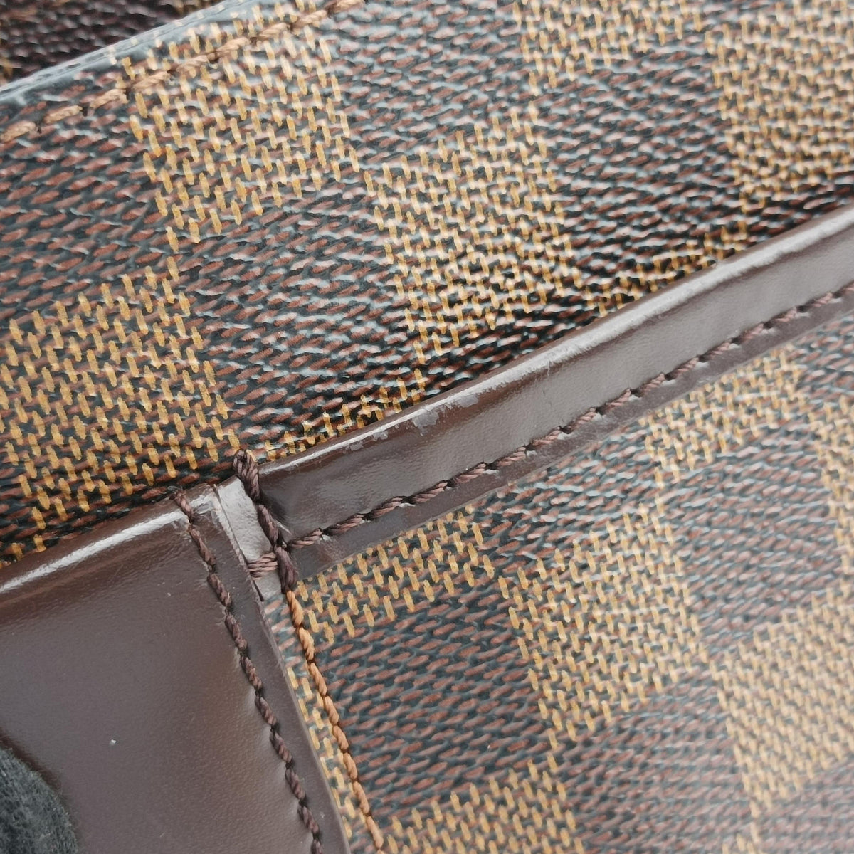 Pre-owned Louis Vuitton Aubagne EBENE Damier Canvas N51129 shoulderbag | stylenewstar