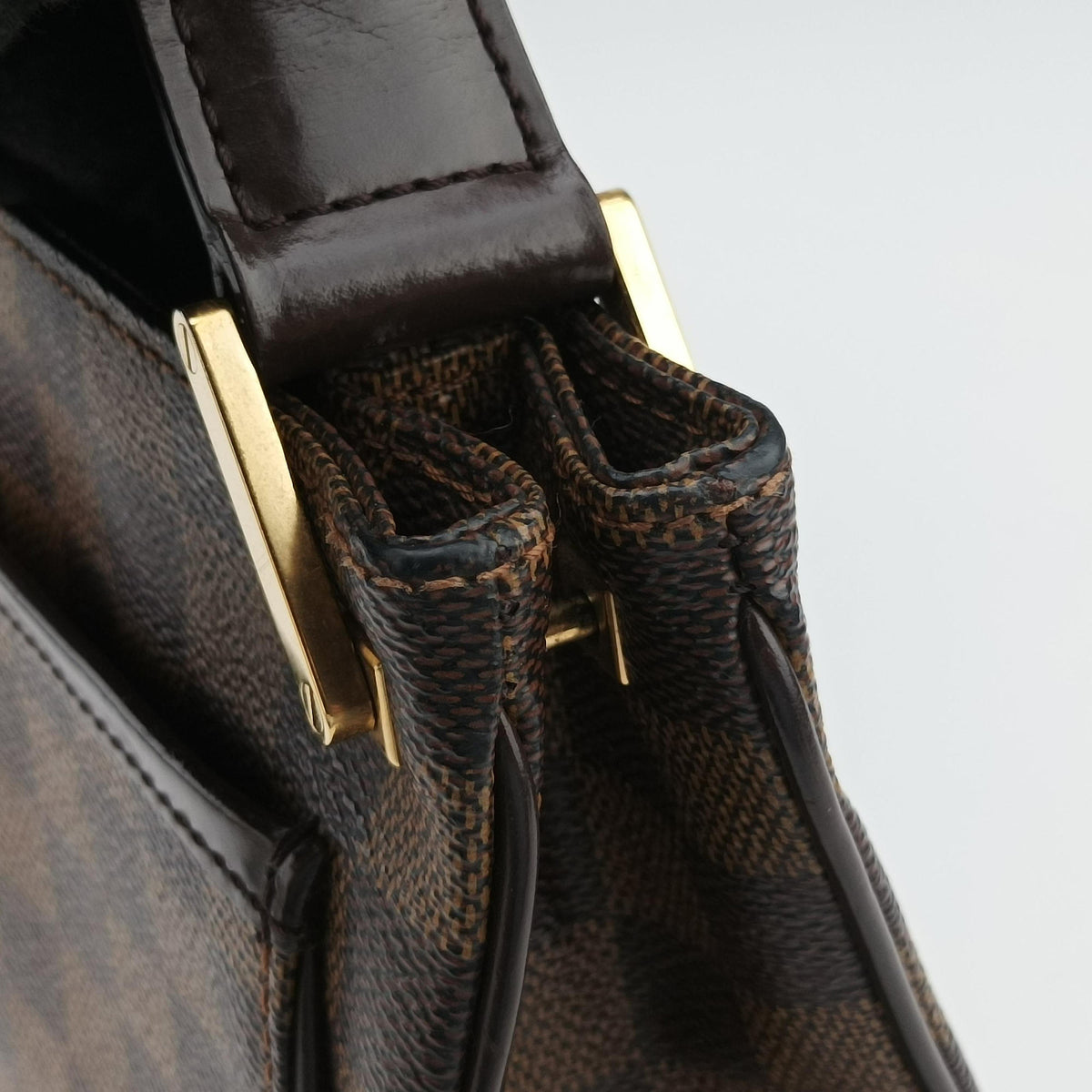 Pre-owned Louis Vuitton Aubagne EBENE Damier Canvas N51129 shoulderbag | stylenewstar