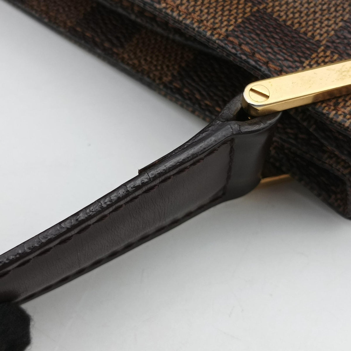 Pre-owned Louis Vuitton Aubagne EBENE Damier Canvas N51129 shoulderbag | stylenewstar