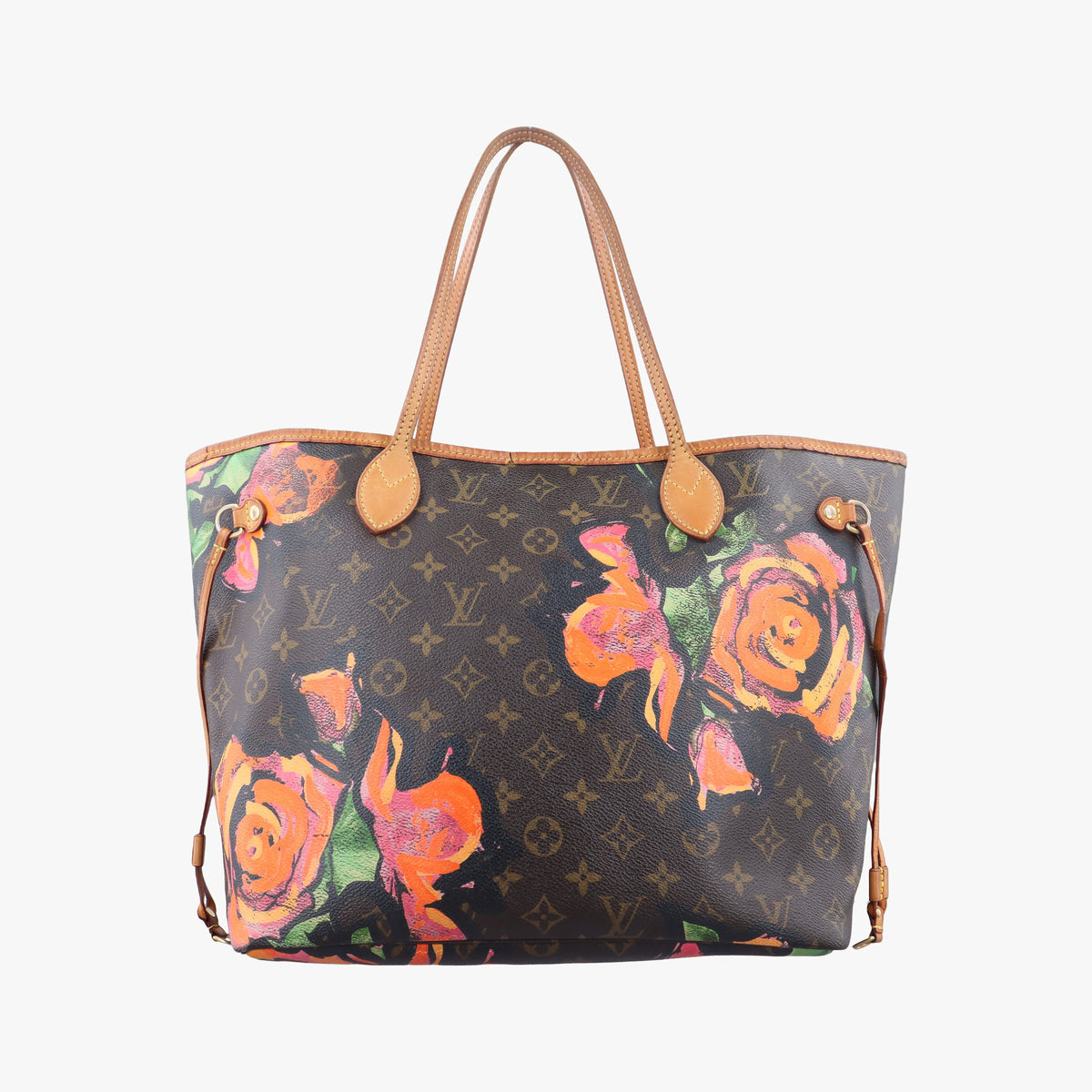 Secondhand Louis Vuitton Neverfull MM brown×multi Monogram rose M48613 handbag | stylenewstar