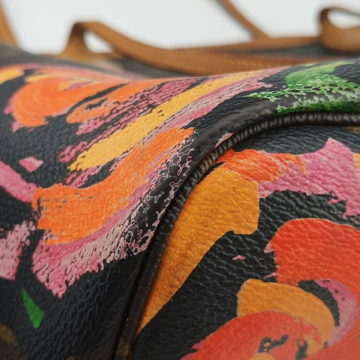 Secondhand Louis Vuitton Neverfull MM brown×multi Monogram rose M48613 handbag | stylenewstar