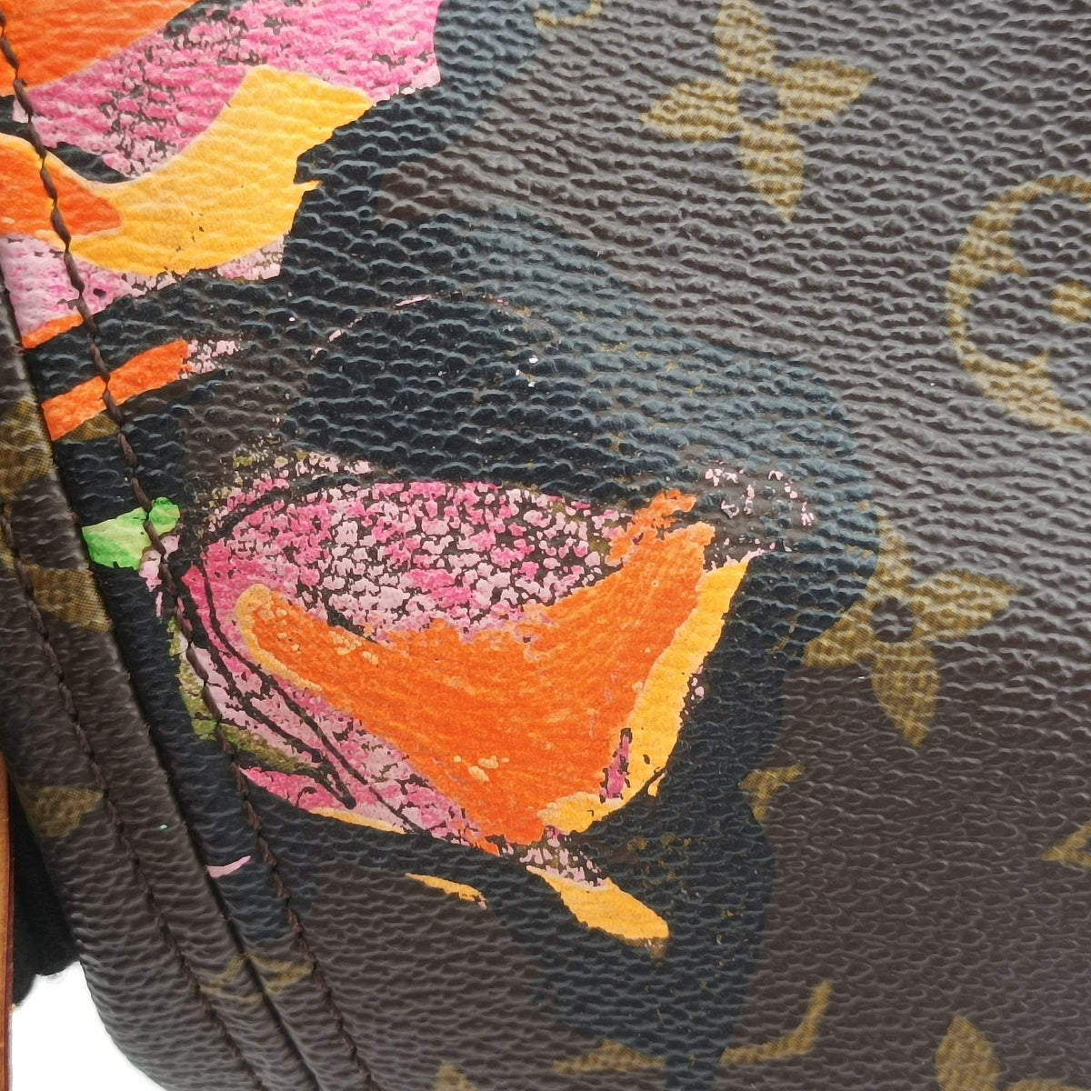 Secondhand Louis Vuitton Neverfull MM brown×multi Monogram rose M48613 handbag | stylenewstar