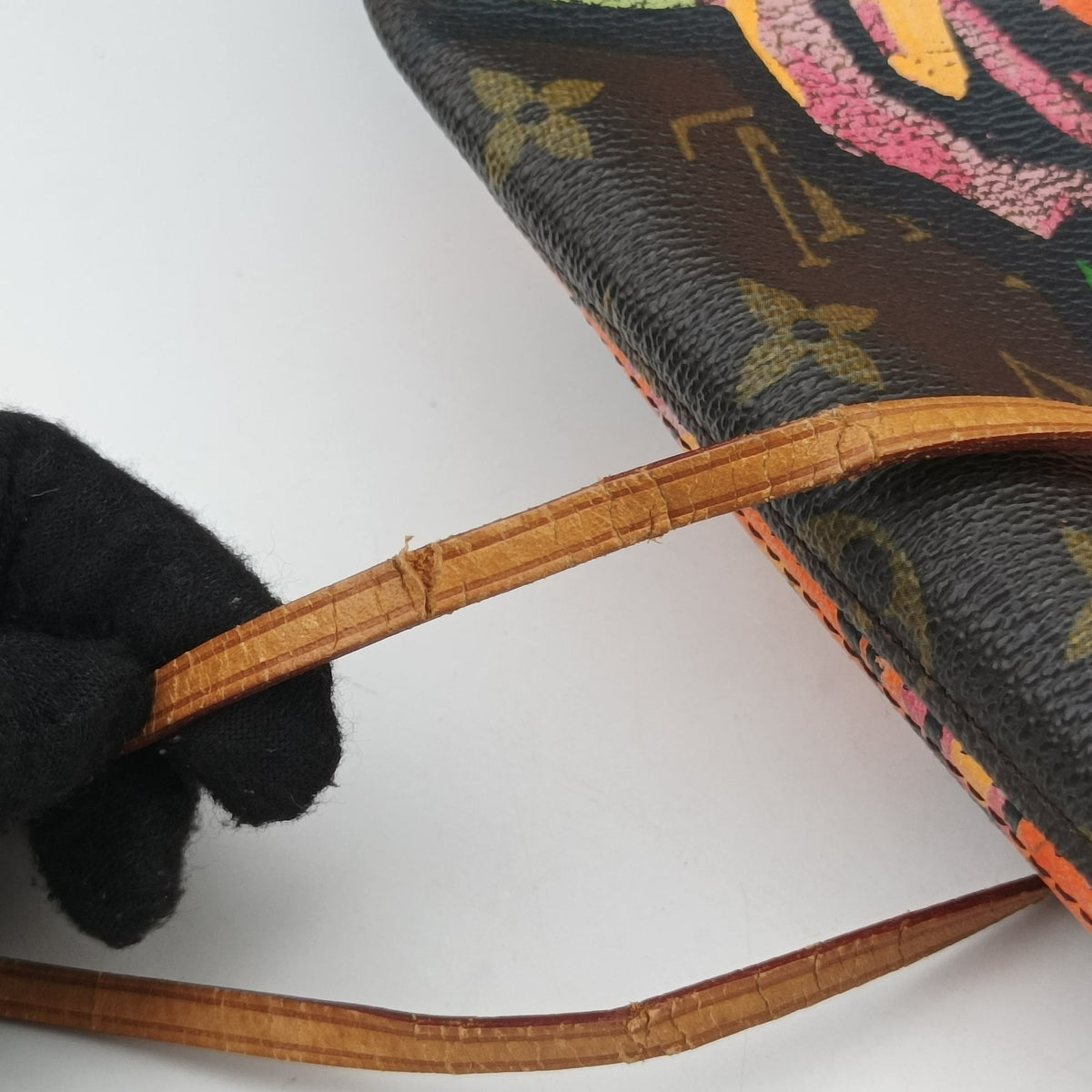 Secondhand Louis Vuitton Neverfull MM brown×multi Monogram rose M48613 handbag | stylenewstar