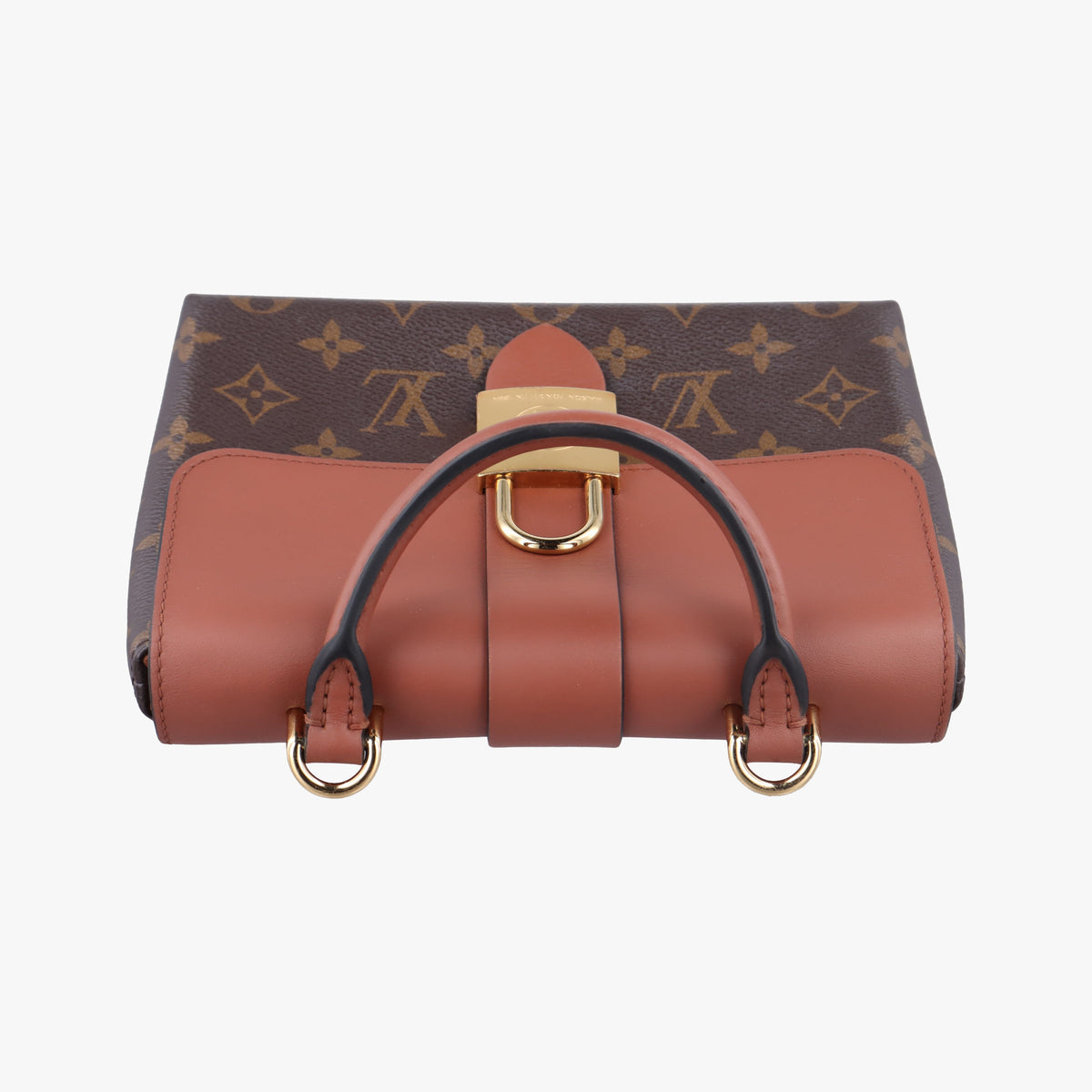 Pre-owned Louis Vuitton Locky BB Monogram/Brown×Brown Monogram canvas×calf leather M44654 handbag | stylenewstar
