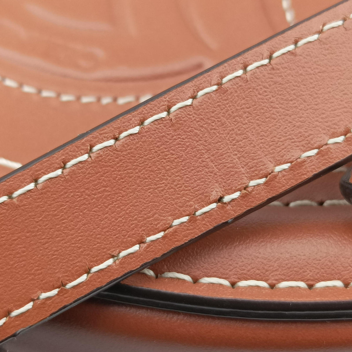 Secondhand Celine Oval Purse Cuir Triomphe Brown Leather  shoulderbag | stylenewstar