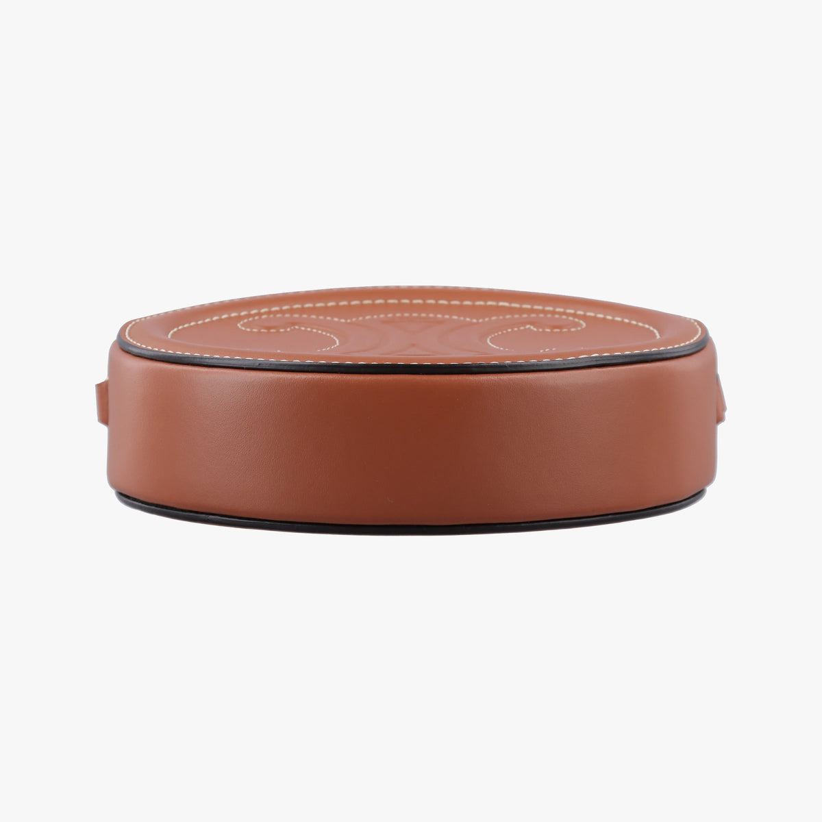 Secondhand Celine Oval Purse Cuir Triomphe Brown Leather  shoulderbag | stylenewstar
