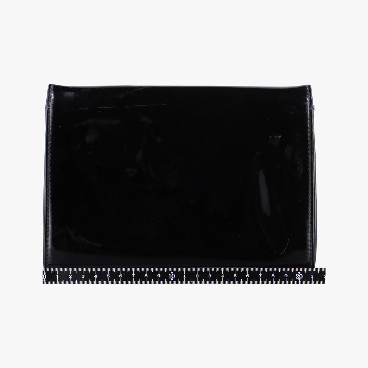 Secondhand VERSACE La Medusa Black Enamel  clutchbag | stylenewstar