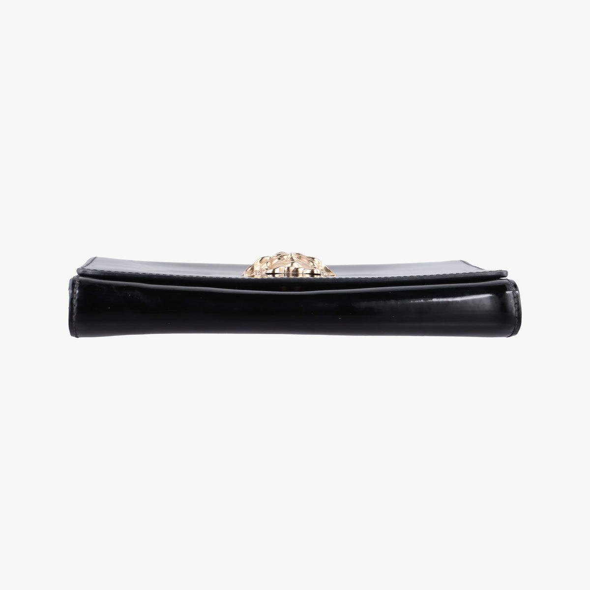 Secondhand VERSACE La Medusa Black Enamel  clutchbag | stylenewstar