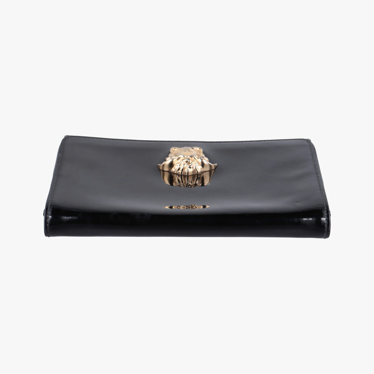 Secondhand VERSACE La Medusa Black Enamel  clutchbag | stylenewstar