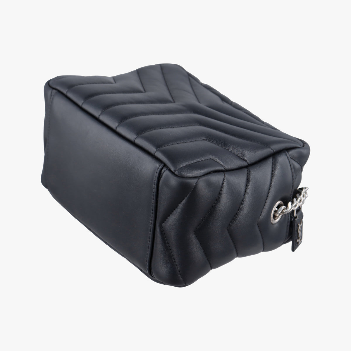 Pre-owned Yves Saint Laurent LOULOU Black Leather 454317 shoulderbag | stylenewstar