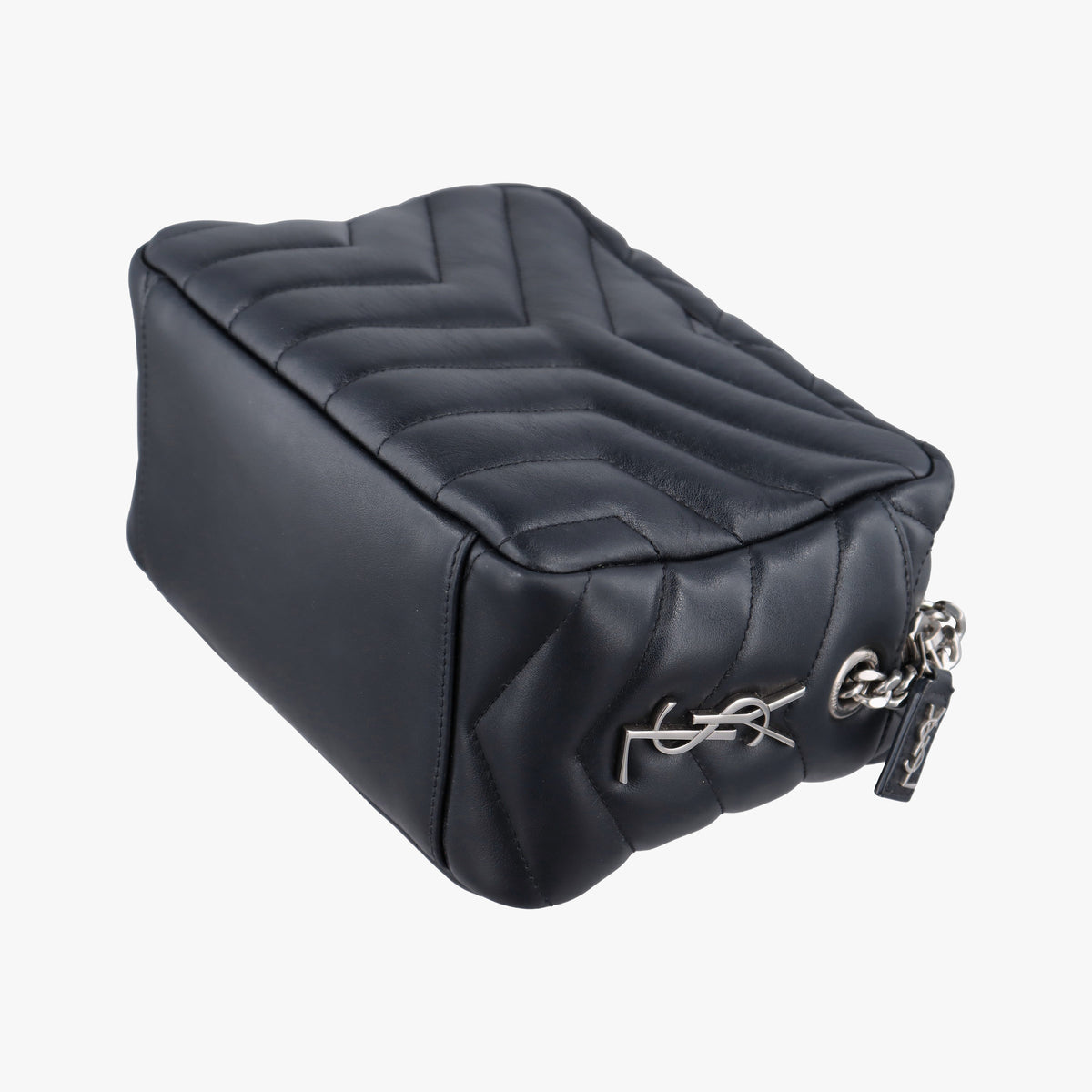 Pre-owned Yves Saint Laurent LOULOU Black Leather 454317 shoulderbag | stylenewstar