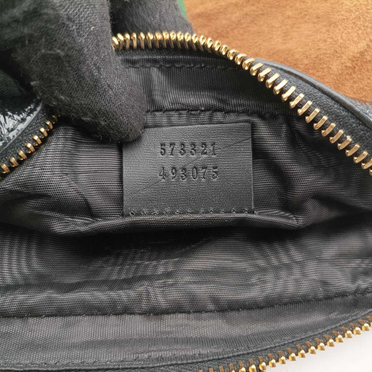 Pre-owned Gucci Ophidia Brown×black Suede×leather 573321 shoulderbag | stylenewstar