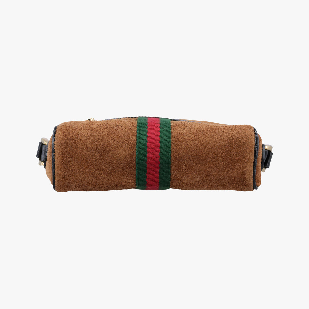 Pre-owned Gucci Ophidia Brown×black Suede×leather 573321 shoulderbag | stylenewstar