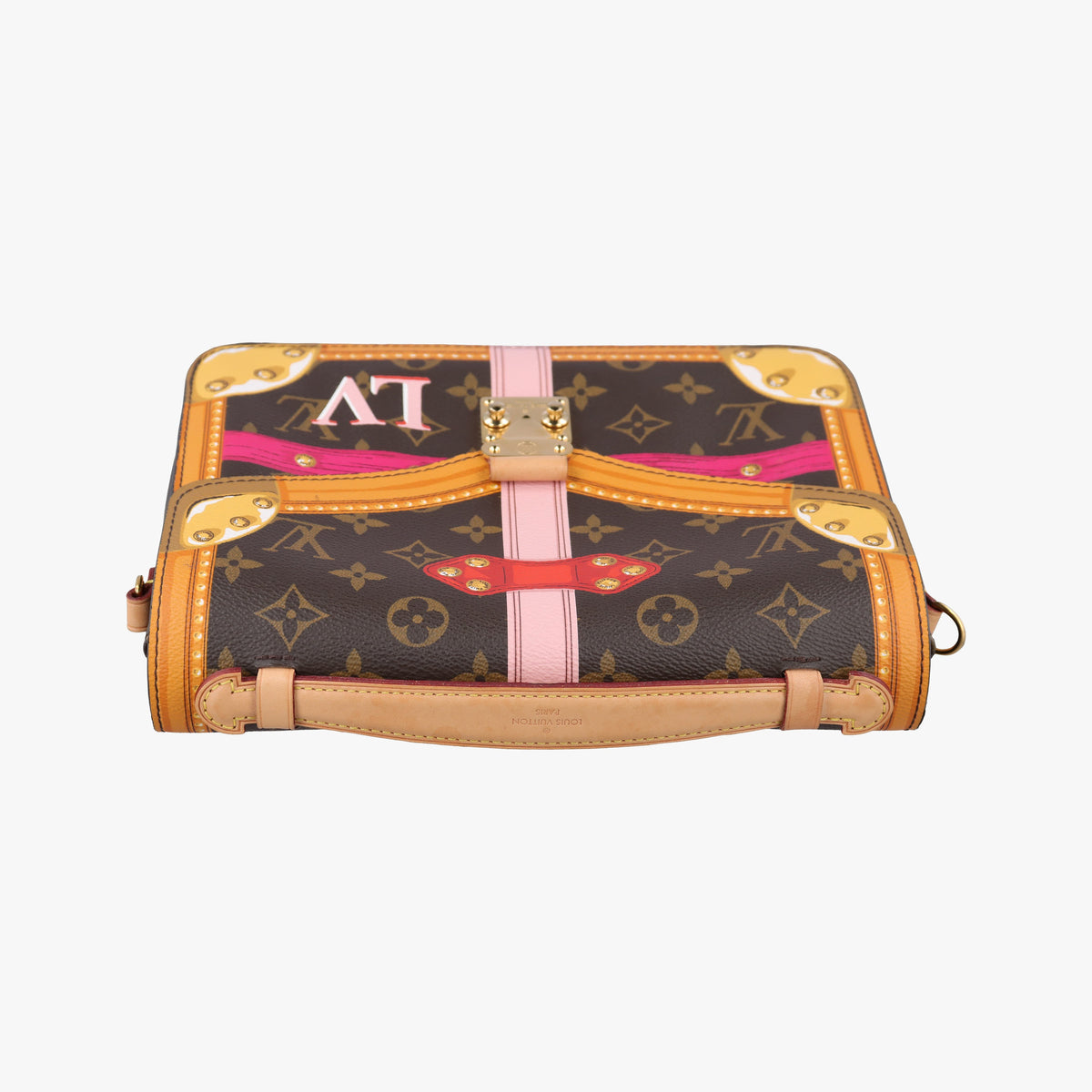 Pre-owned Louis Vuitton Summer Trunk Pochette Metis brown×multi Monogram Canvas M43628 shoulderbag | stylenewstar