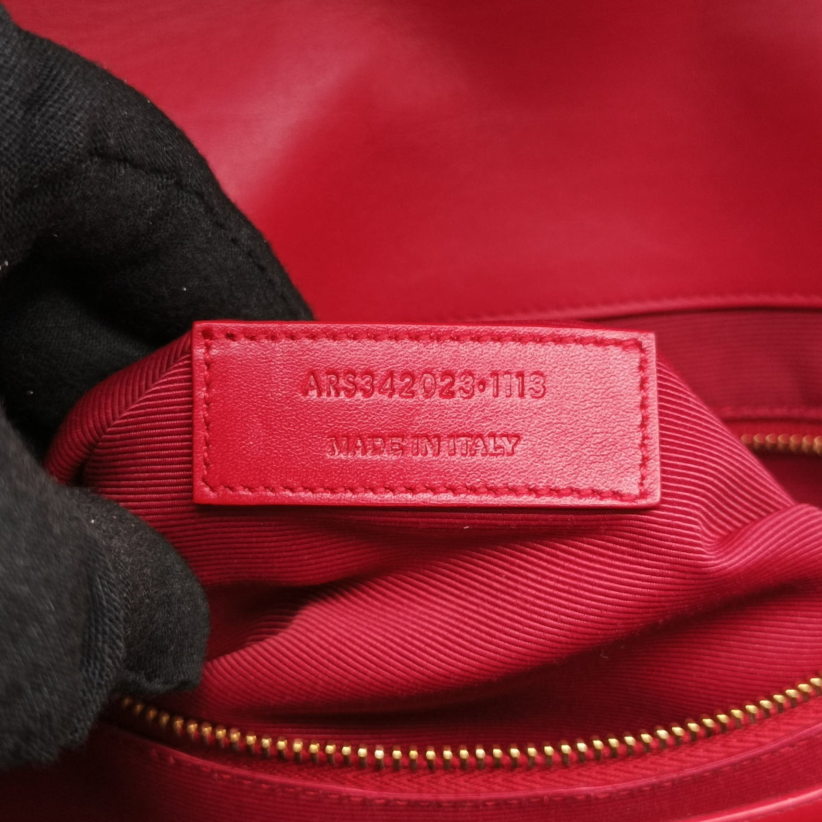 Secondhand Yves Saint Laurent envelope Red Leather 342023 shoulderbag | stylenewstar
