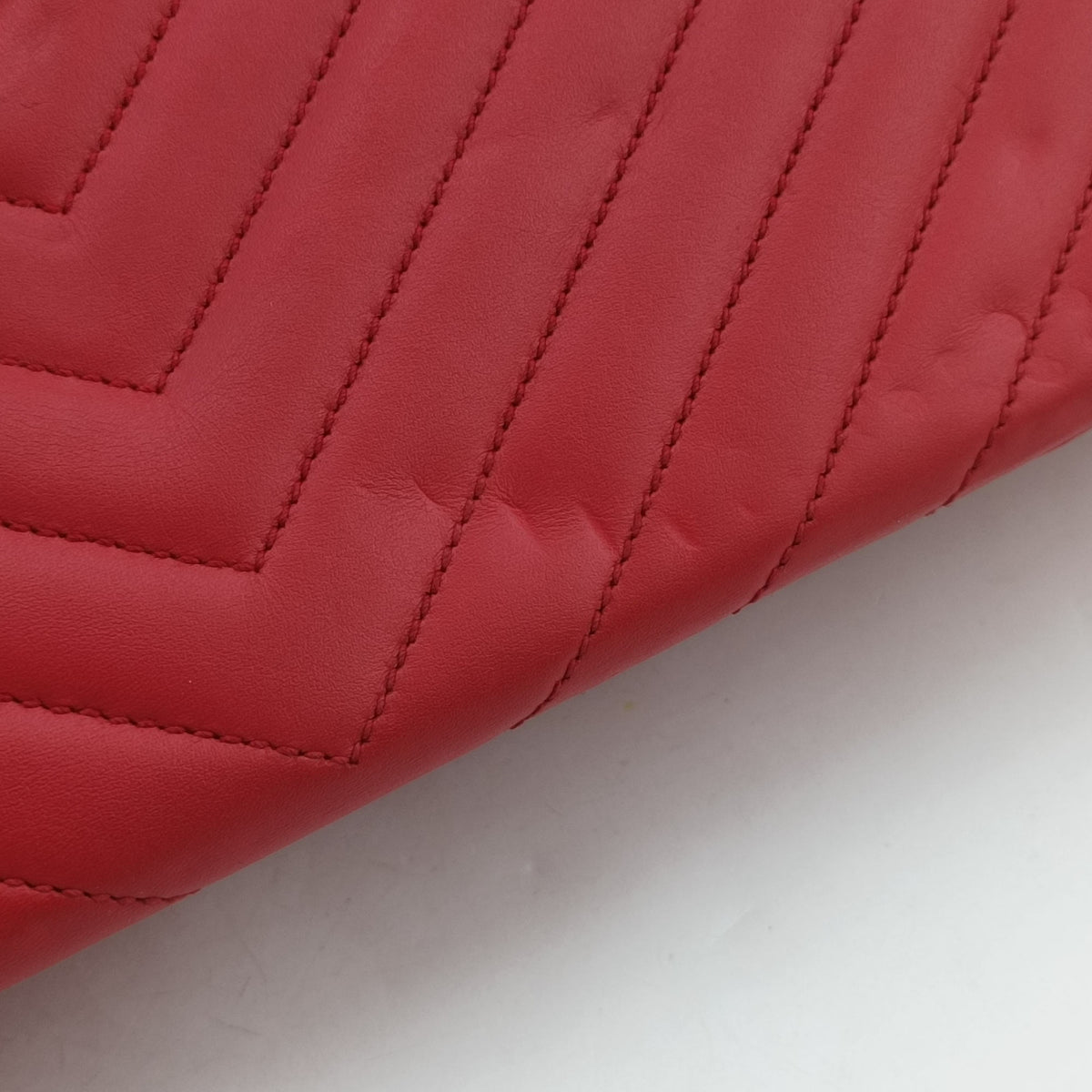 Secondhand Yves Saint Laurent envelope Red Leather 342023 shoulderbag | stylenewstar