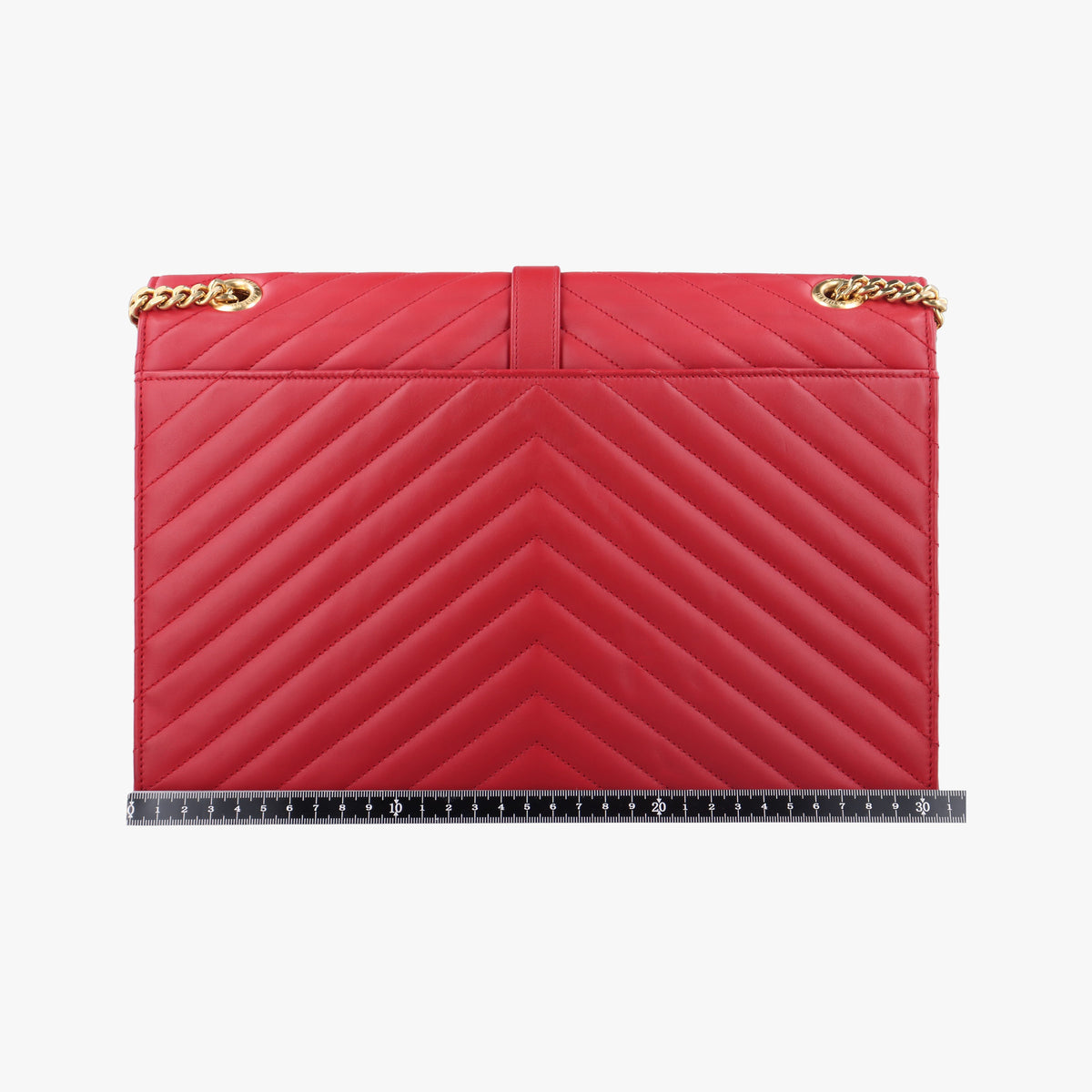 Secondhand Yves Saint Laurent envelope Red Leather 342023 shoulderbag | stylenewstar
