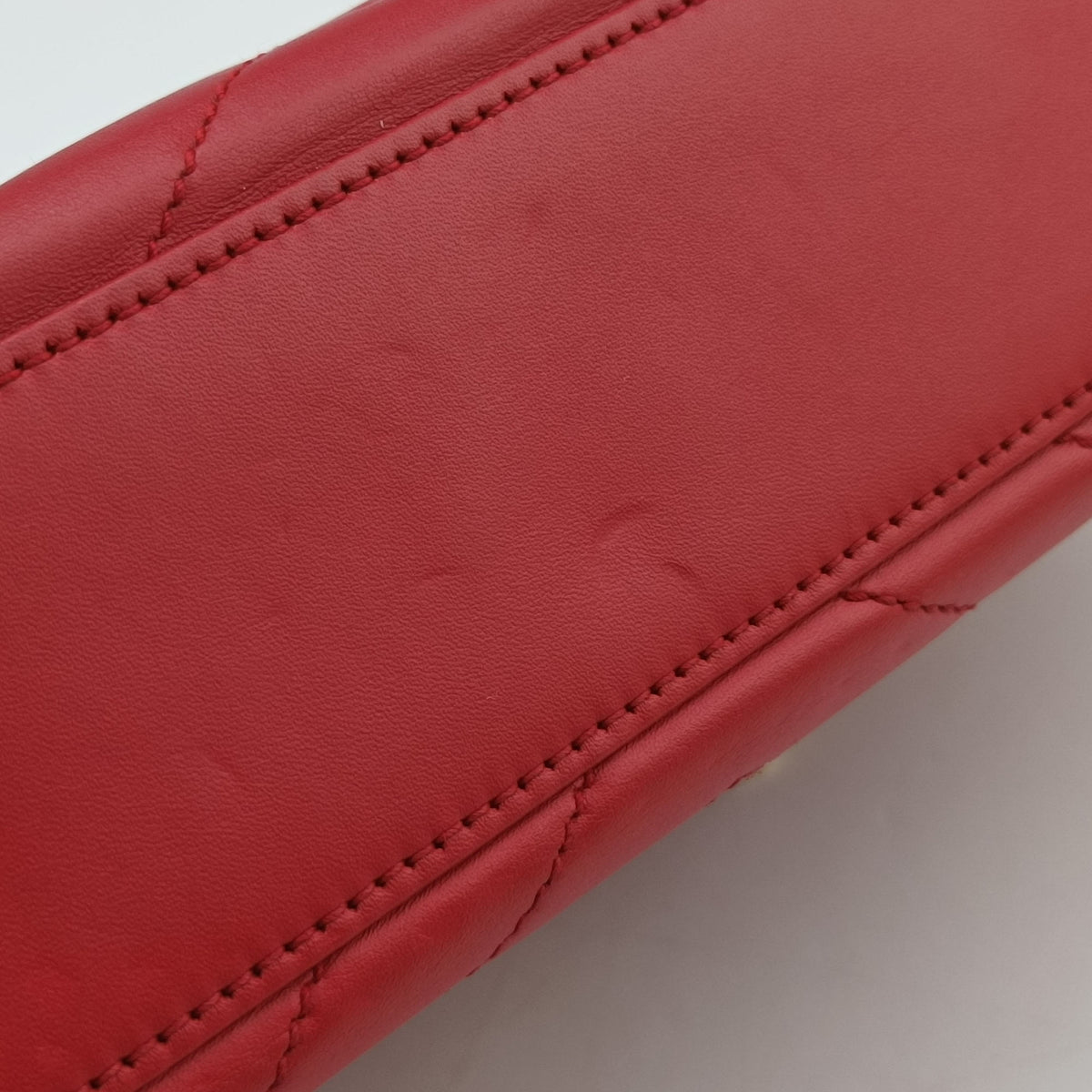 Secondhand Yves Saint Laurent envelope Red Leather 342023 shoulderbag | stylenewstar