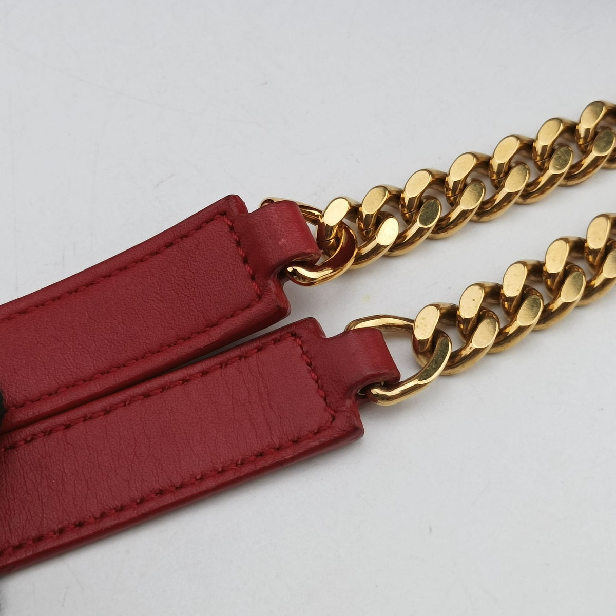 Secondhand Yves Saint Laurent envelope Red Leather 342023 shoulderbag | stylenewstar