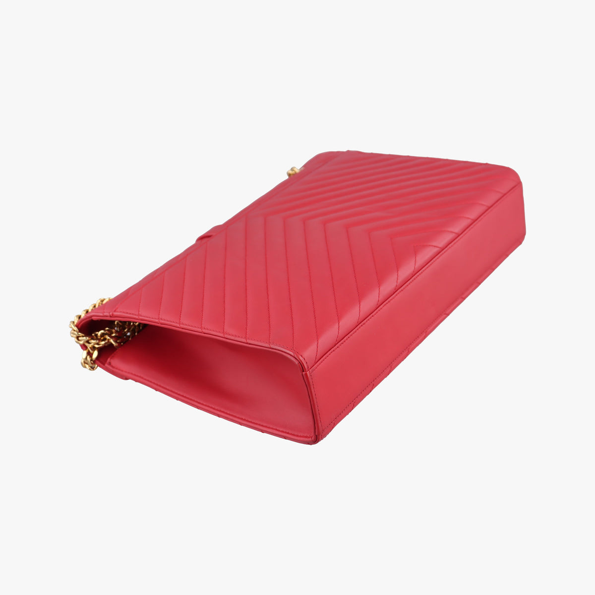 Secondhand Yves Saint Laurent envelope Red Leather 342023 shoulderbag | stylenewstar