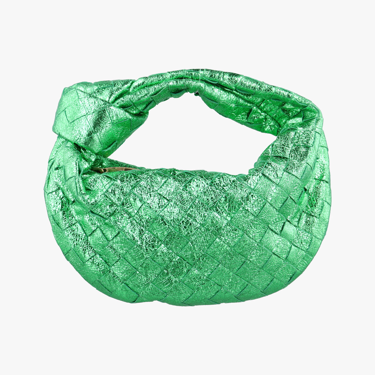 Secondhand Bottega Veneta Jodie Green Leather  handbag | stylenewstar