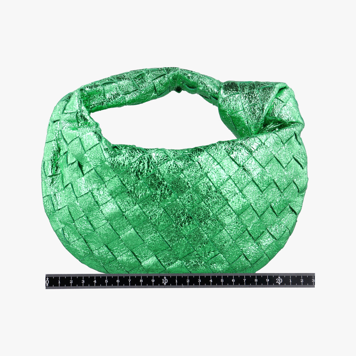 Secondhand Bottega Veneta Jodie Green Leather  handbag | stylenewstar