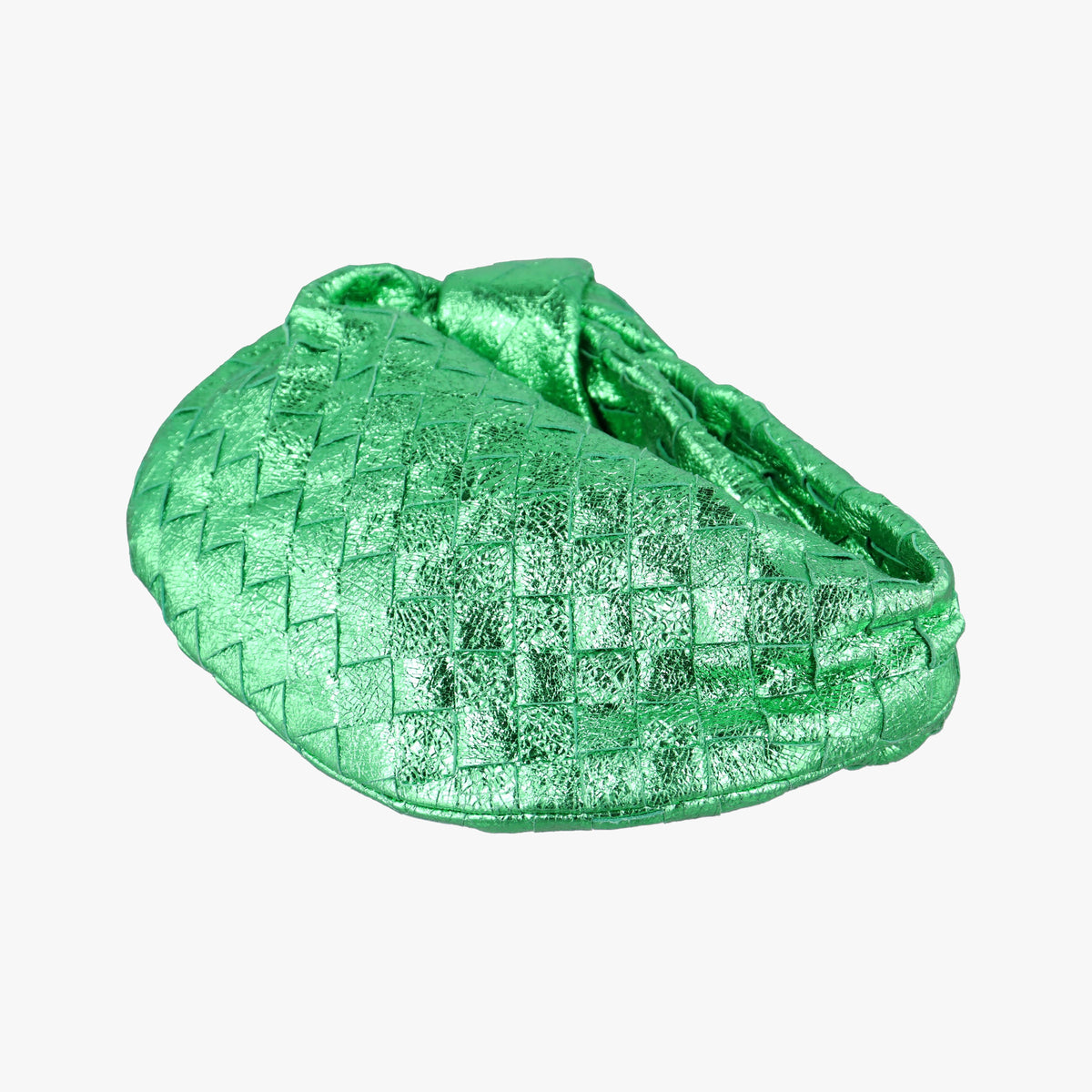 Secondhand Bottega Veneta Jodie Green Leather  handbag | stylenewstar