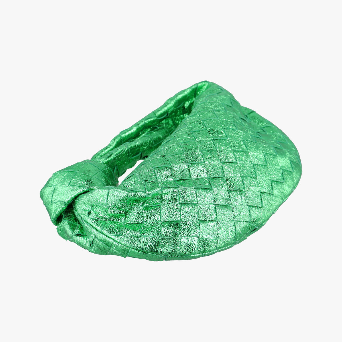 Secondhand Bottega Veneta Jodie Green Leather  handbag | stylenewstar