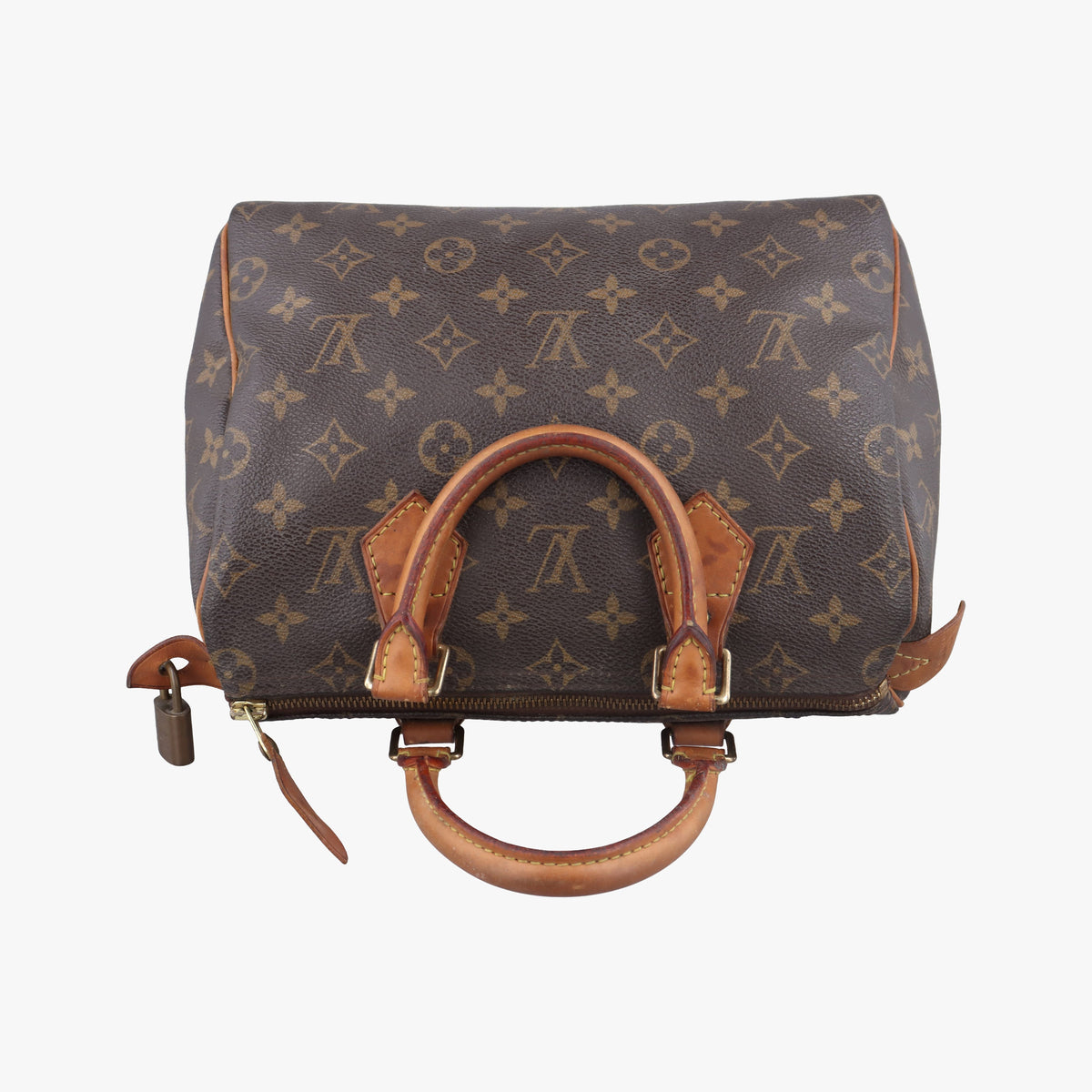 Pre-owned Louis Vuitton Speedy 30 BROWN Monogram Canvas M41528 handbag | stylenewstar