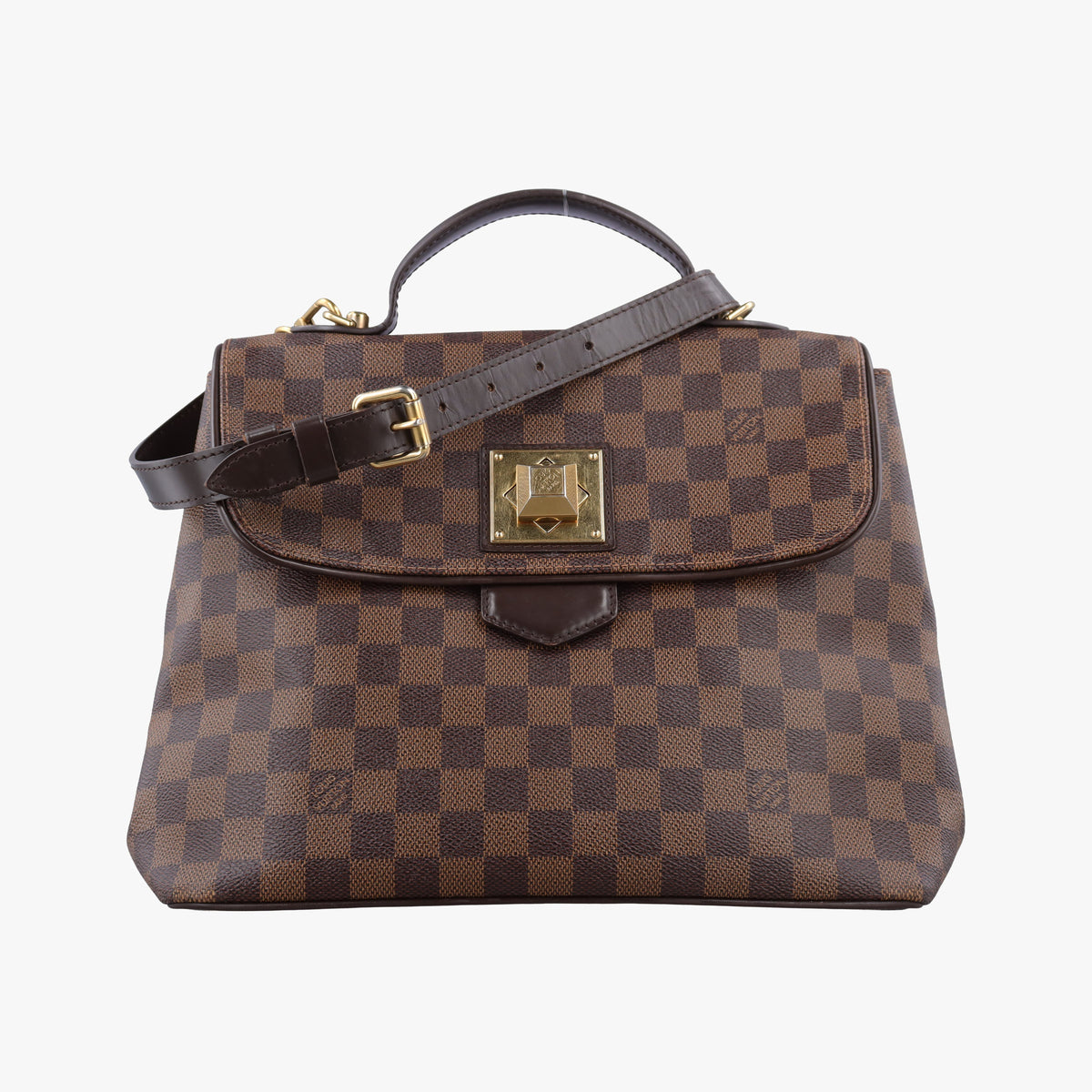 Vintage Louis Vuitton BERGAMO MM EBENE Damier Canvas N41168 shoulderbag | stylenewstar