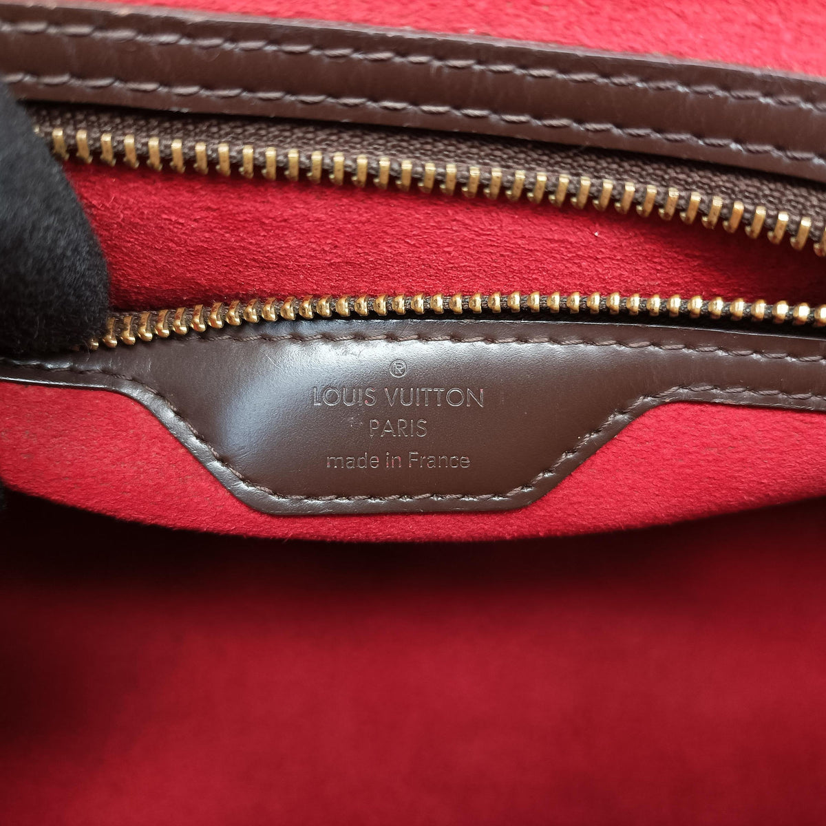 Vintage Louis Vuitton BERGAMO MM EBENE Damier Canvas N41168 shoulderbag | stylenewstar