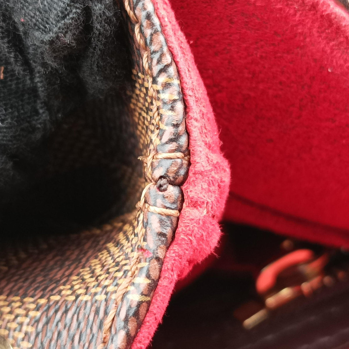 Vintage Louis Vuitton BERGAMO MM EBENE Damier Canvas N41168 shoulderbag | stylenewstar