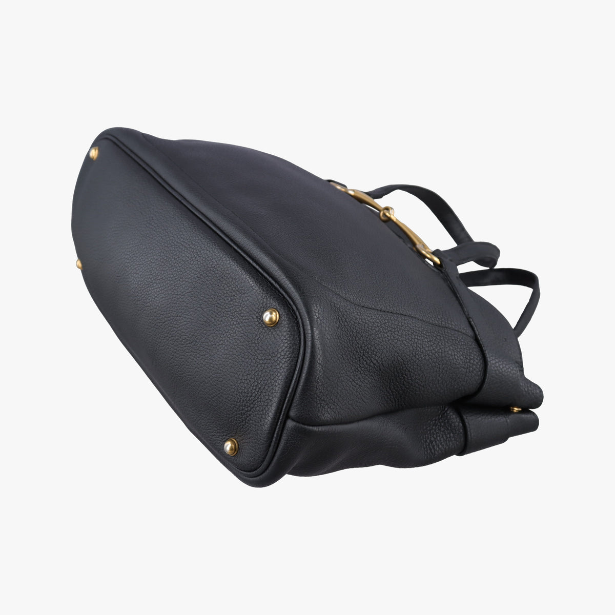 Pre-owned Gucci Bright Bit Black Leather 353117 shoulderbag | stylenewstar