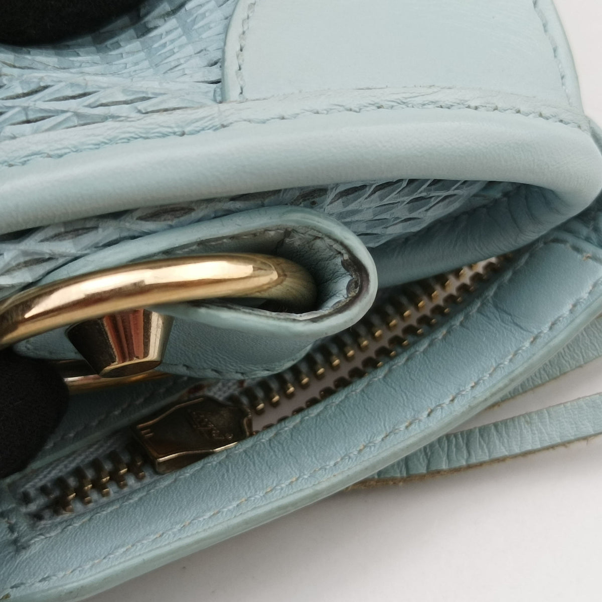 Pre-owned Balenciaga Classic City Mini Blue lambskin  shoulderbag | stylenewstar