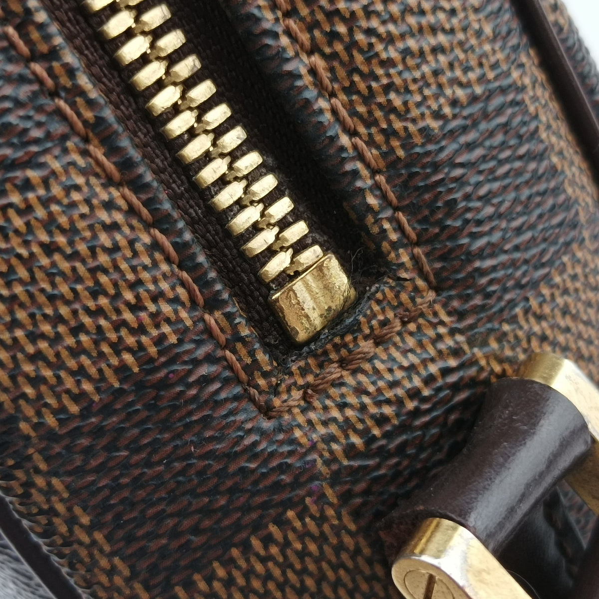 Pre-owned Louis Vuitton IPANEMA PM EBENE Damier Canvas N51294 shoulderbag | stylenewstar