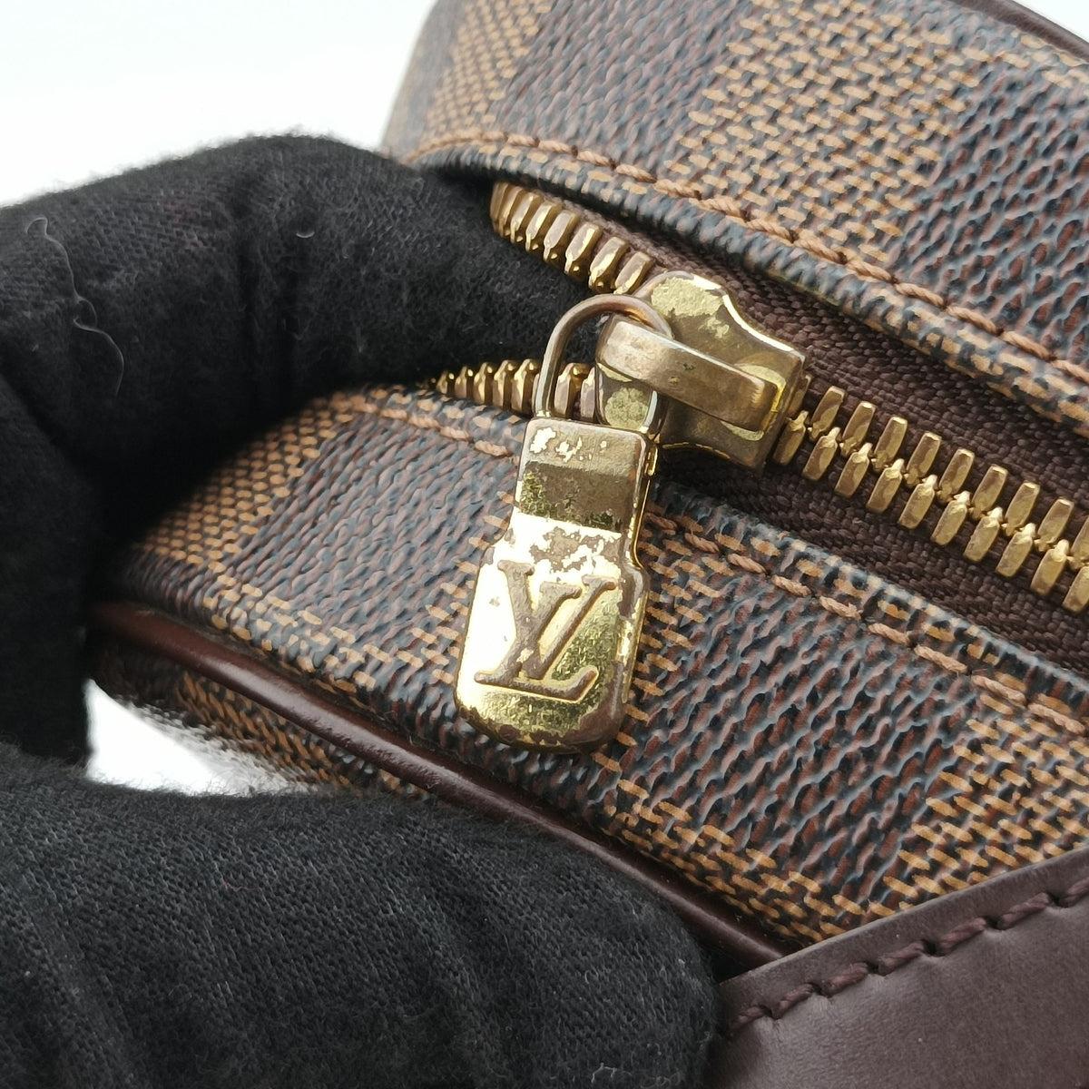 Pre-owned Louis Vuitton IPANEMA PM EBENE Damier Canvas N51294 shoulderbag | stylenewstar