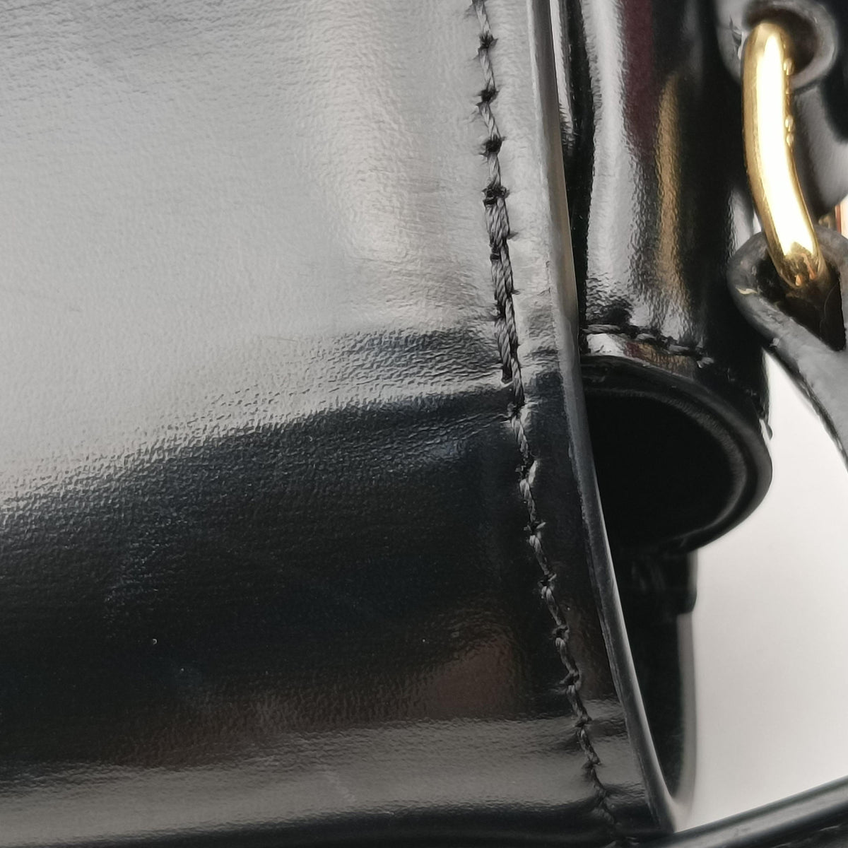 Pre-owned Celine Teen Triomphe Black Leather  shoulderbag | stylenewstar