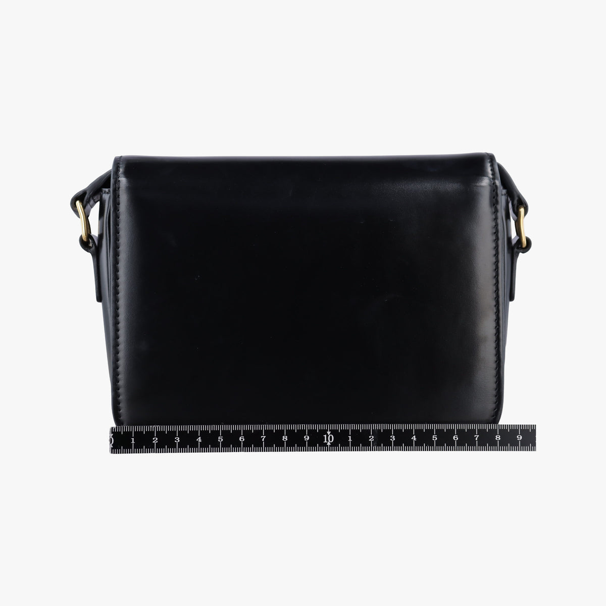Pre-owned Celine Teen Triomphe Black Leather  shoulderbag | stylenewstar