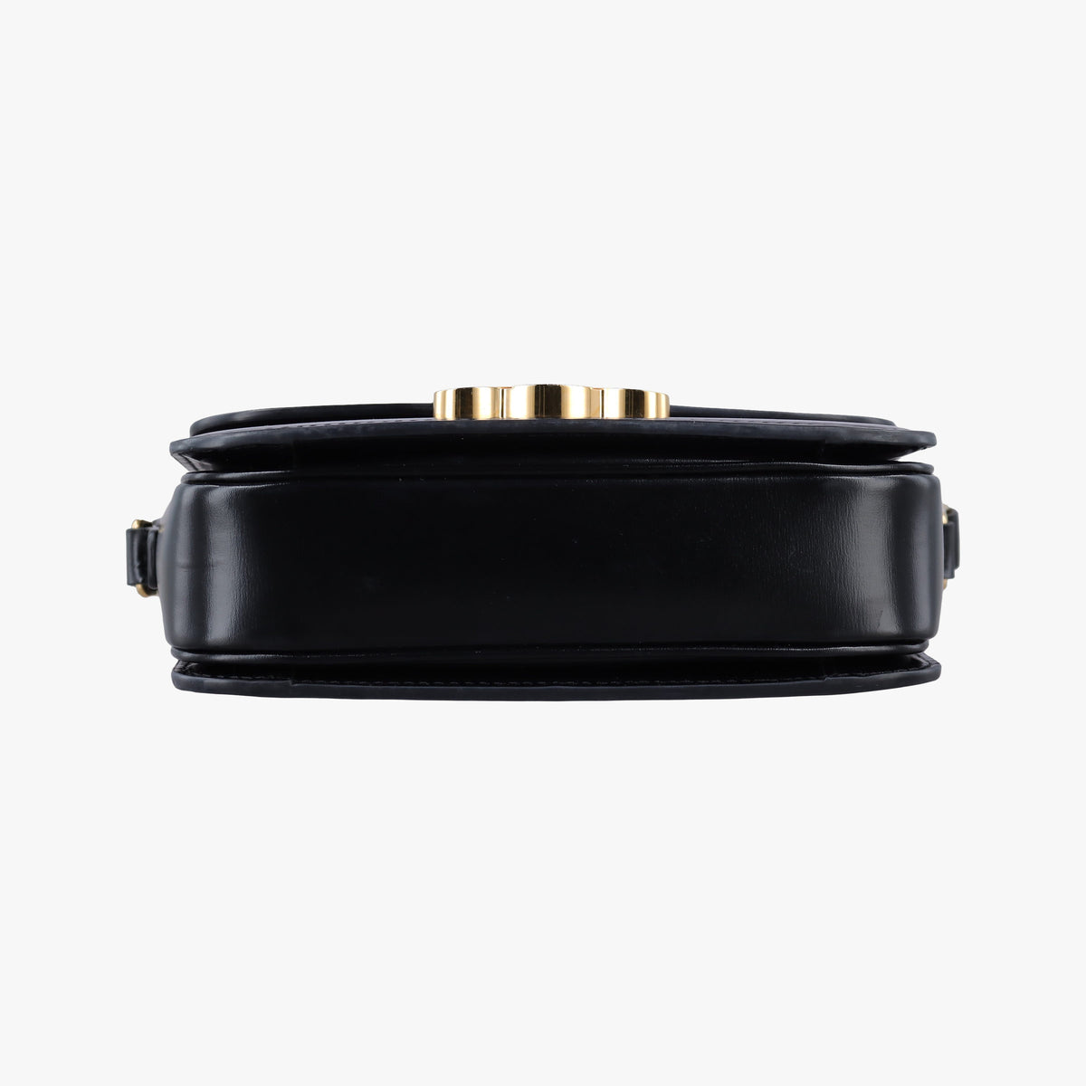 Pre-owned Celine Teen Triomphe Black Leather  shoulderbag | stylenewstar
